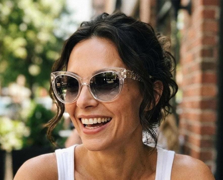 Dolce and Gabbana oversized cateye sunglasses model 4211. Womens transparent cat eye with cut-out florid metal arms and smoky lenses. NOS