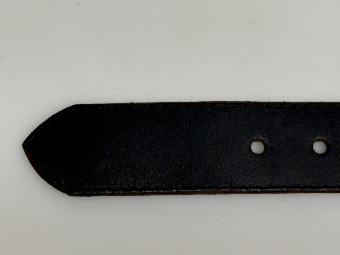 Diesel 90s vintage thick black genuine leather belt for jeans Superior quality with silver buckle and mohican crest. Single piece cowhide