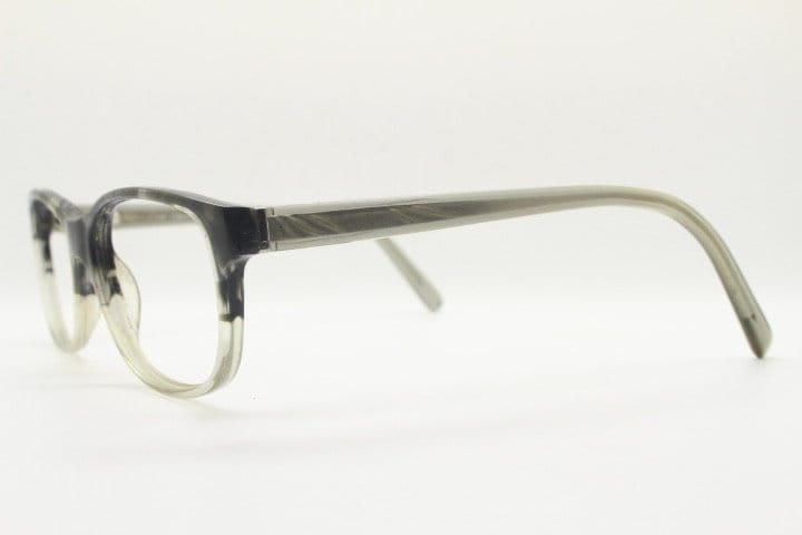 Calvin Klein collection rectangular eye glasses. Marbled grey crystal ombre acetate optical frames. Prescription eyeglasses. RX spectacles