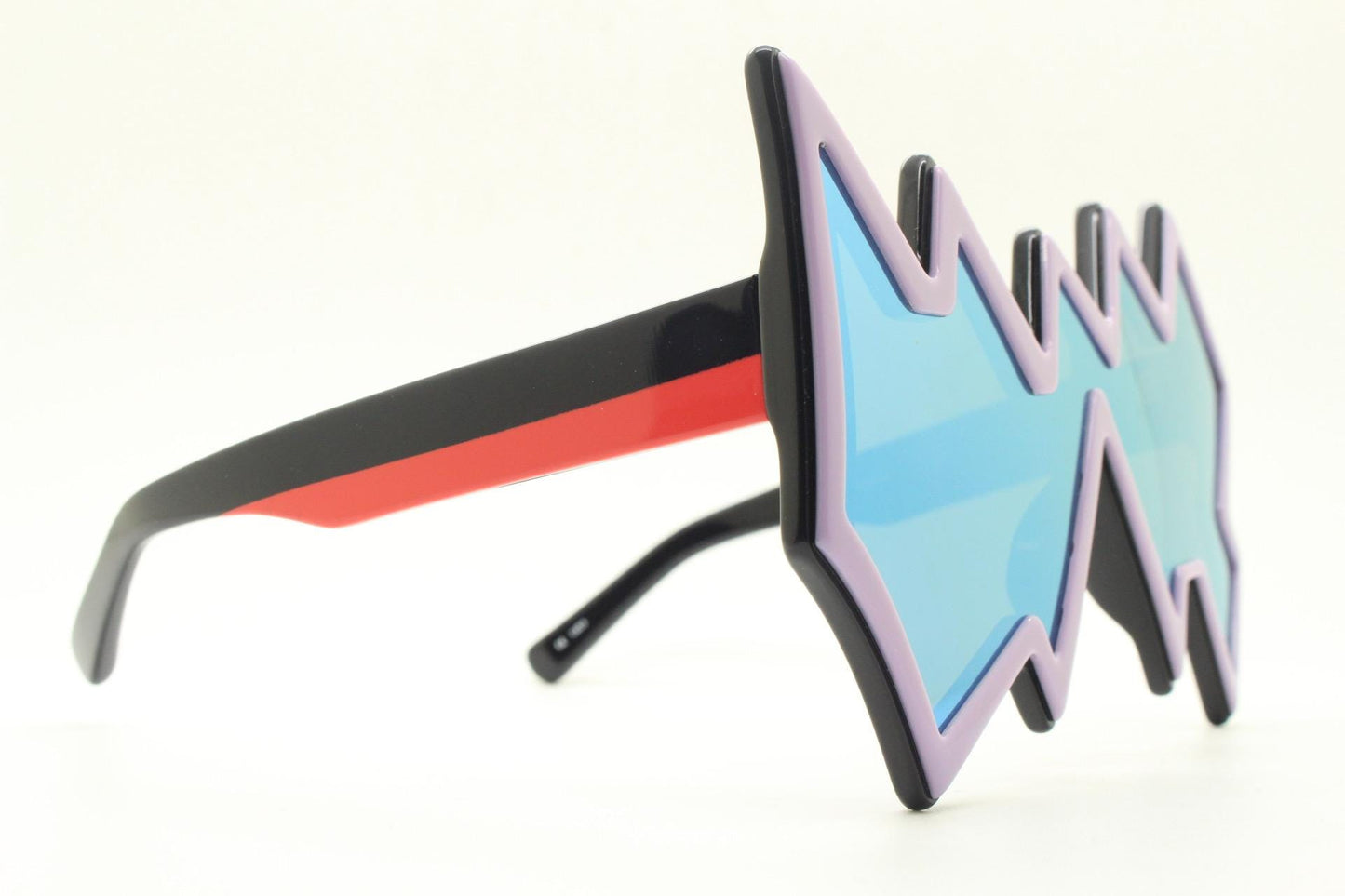 Linda Farrow zig zag sunglasses by Sibling. True original fantasy design that caused a thousand copies. Luxe Gallery Projects. Vintage. NOS