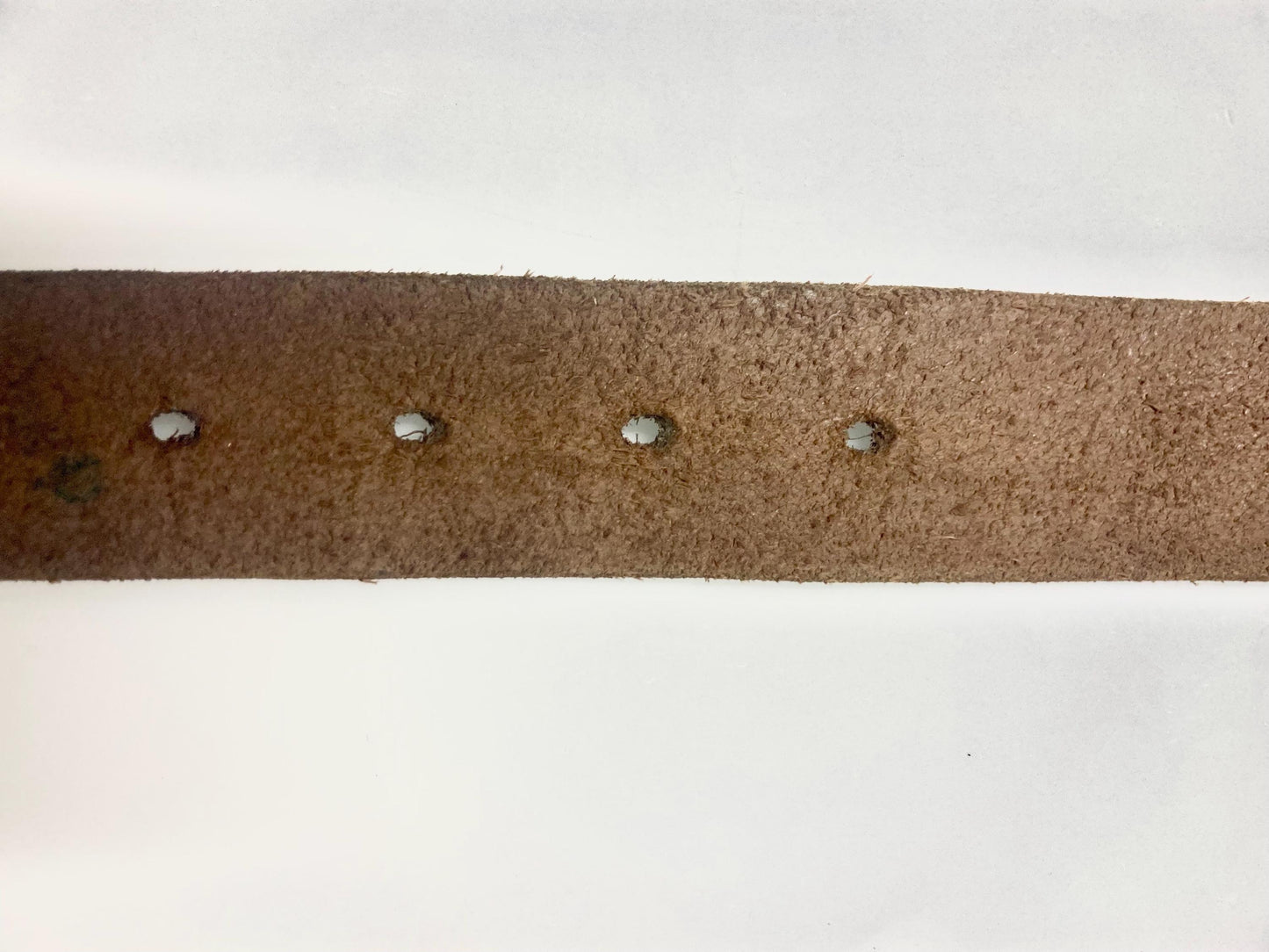 Esprit 90s vintage thick brown genuine leather belt for jeans with brass buckle. Original full grain textured cowhide finish
