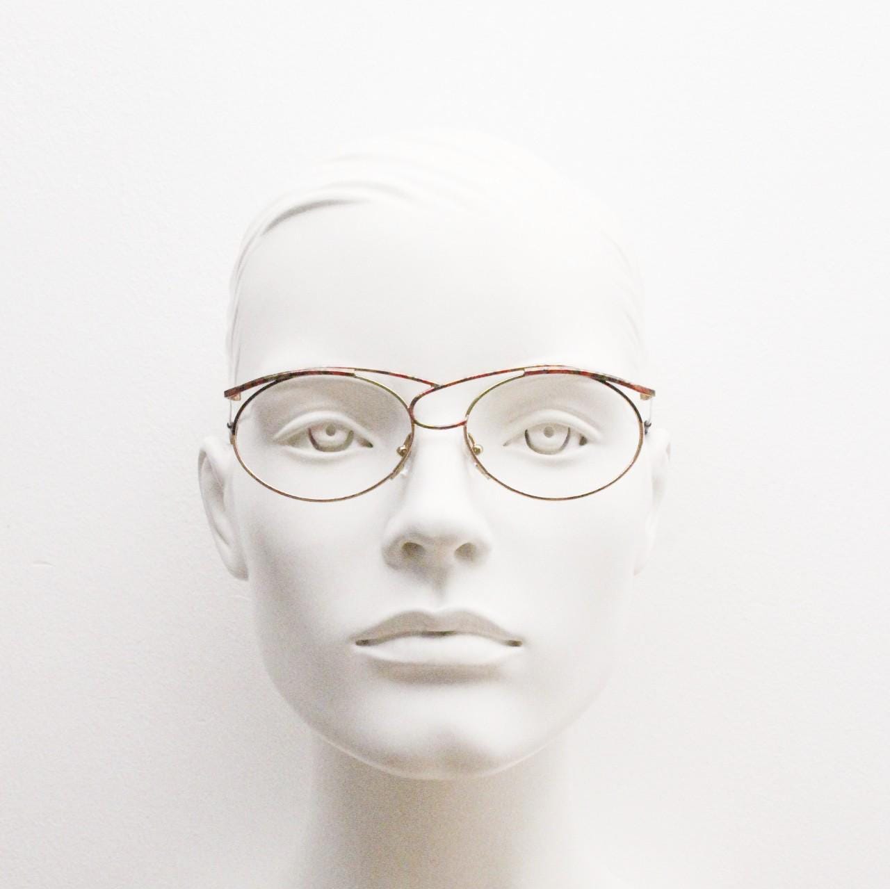 Casanova 80s vintage eye glasses made in Italy. Museum standard design classic optical frames. Prescription eyeglasses. RX spectacles