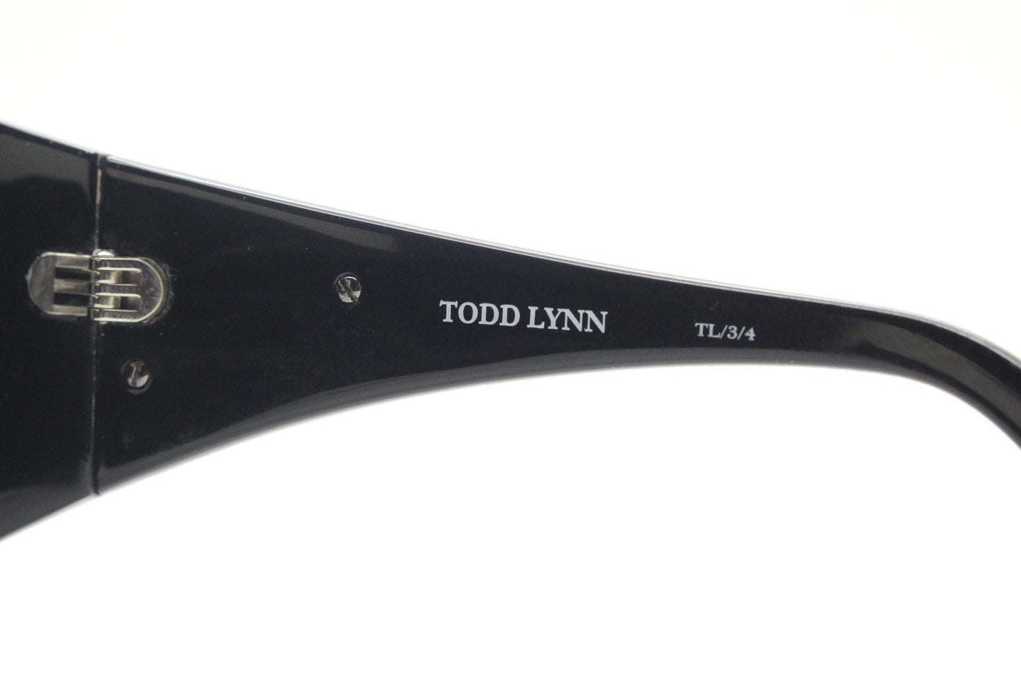 Todd Lynn goggle sunglasses made in Japan by Linda Farrow. Powerfully dramatic collectors design in black. Gallery Projects. Vintage. NOS