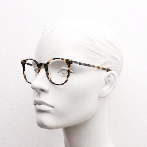 Sting 90s vintage round eye glasses made in Italy. Honey tortoise acetate optical frames. 40s retro design. Prescription eyeglasses. RX