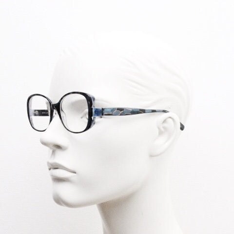 Jean Lafont Paris eye glasses made in France model Anenome 3088. Marbled acetate cateye optical frames. Womens prescription eyeglasses. RX