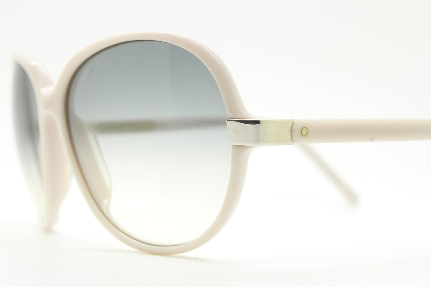 Costume National 70s design sunglasses made in Italy. Womens big white acetate frame with smoky graduating lenses. Y2k vintage