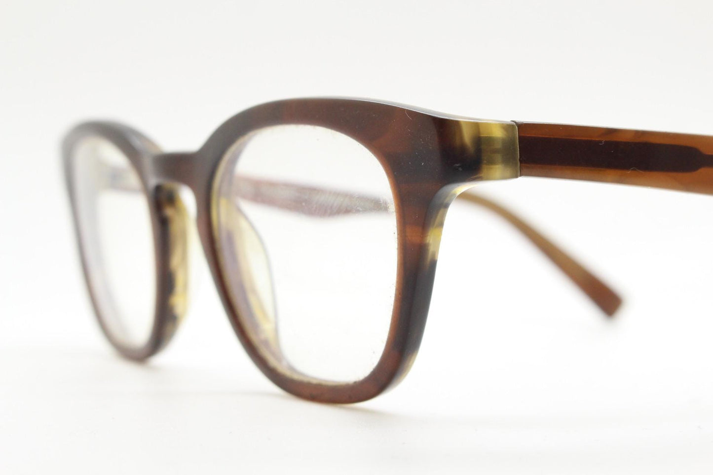 Dharma eyewear modified wayfarer design eye glasses. Quality tortoise gloss acetate optical frames. Prescription eyeglasses. RX spectacles