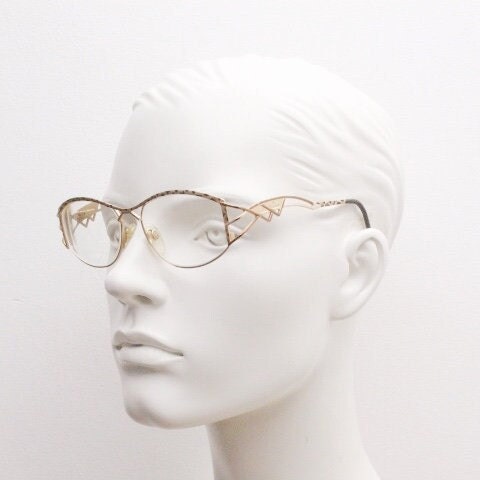 Cazal 90s vintage eye glasses. Mesmerising metallic animal print optical frames with innovative arm design. Prescription eyeglasses. RX