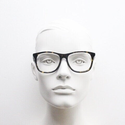 Diesel wayfarer design eye glasses. Dark tortoise matt and gloss finish acetate optical frames. Prescription Vintage RX Spectacles