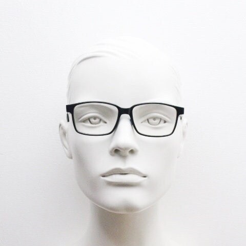 Carrera rectangular glasses. Black and white layered acetate optical frames. Prescription eyeglasses. Vintage RX spectacles