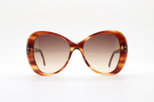 Cutler and Gross London vintage oversized butterfly sunglasses hand made in Italy. Substantial mottled brown acetate frame. Womens Y2K