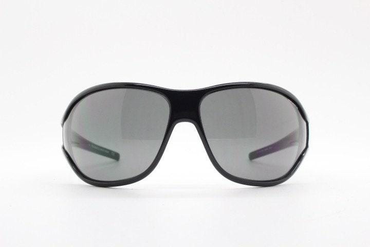 Ralph Lauren Polo Jeans Co Y2K vintage bug eye sunglasses model Fly Way BPPR7. 2000's wraparound mini mask shield with big spell out logo