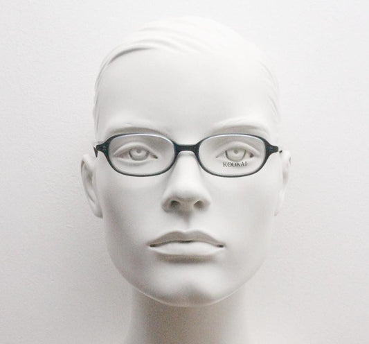 Kookai 90s vintage oval eye glasses. Small slim grey acetate optical frames. Womens prescription. Minimal RX spectacles. BNWT. NOS