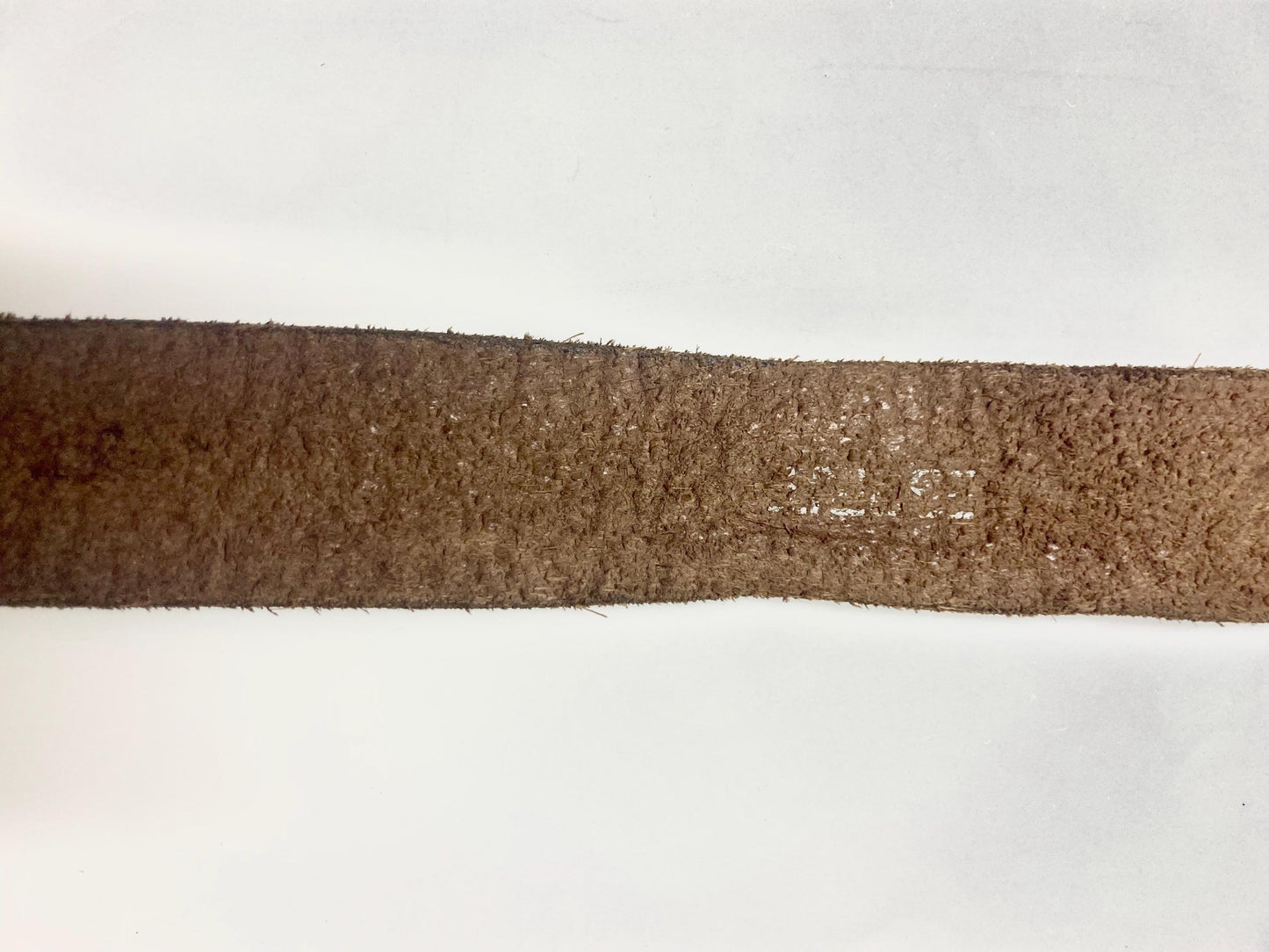 Esprit 90s vintage thick brown genuine leather belt for jeans with brass buckle. Original full grain textured cowhide finish