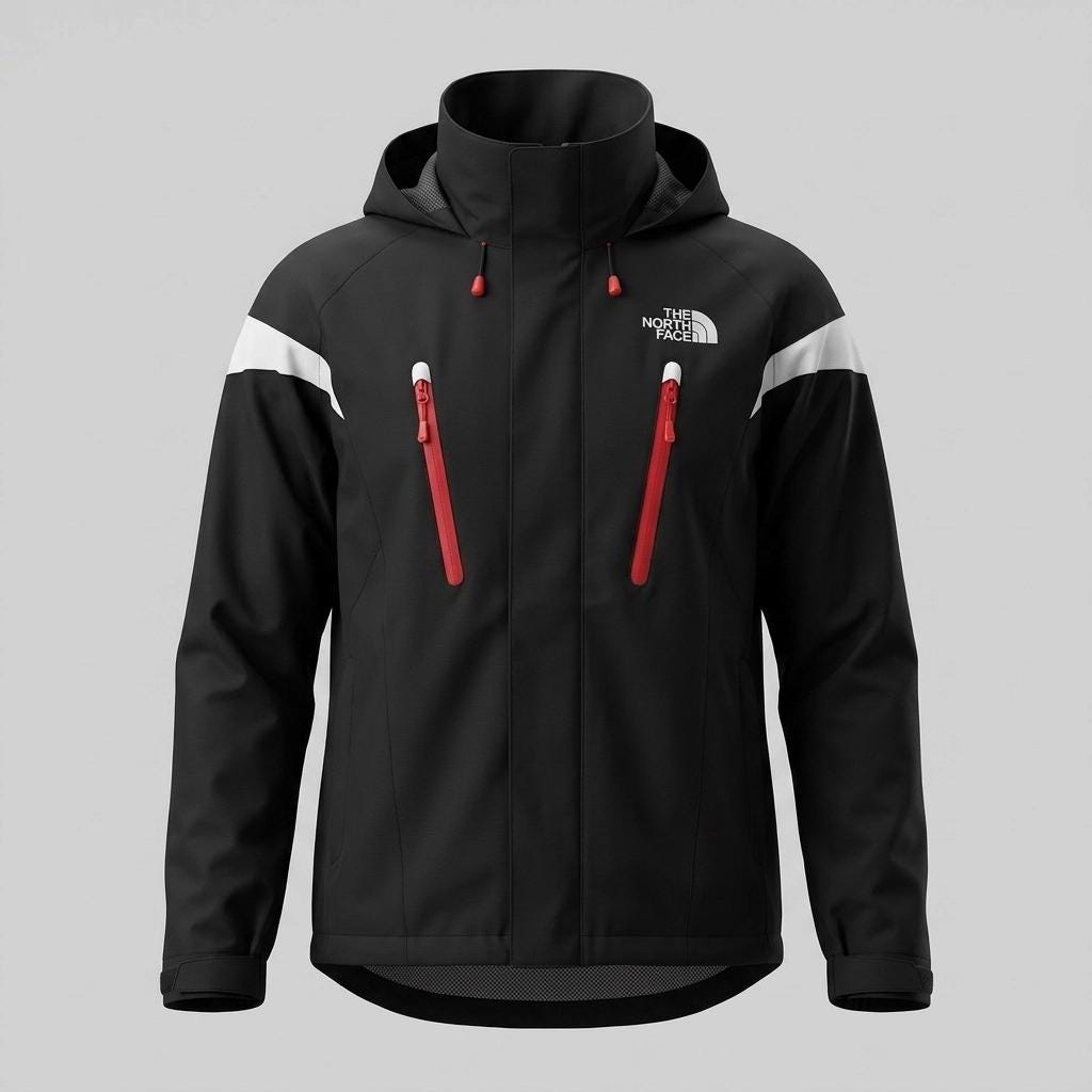 North Face zipper 4 pocket hoody Stavros jacket. Waist length black Hyvent Summit Series with mesh lining. Size S. Clearance item. RRP 350