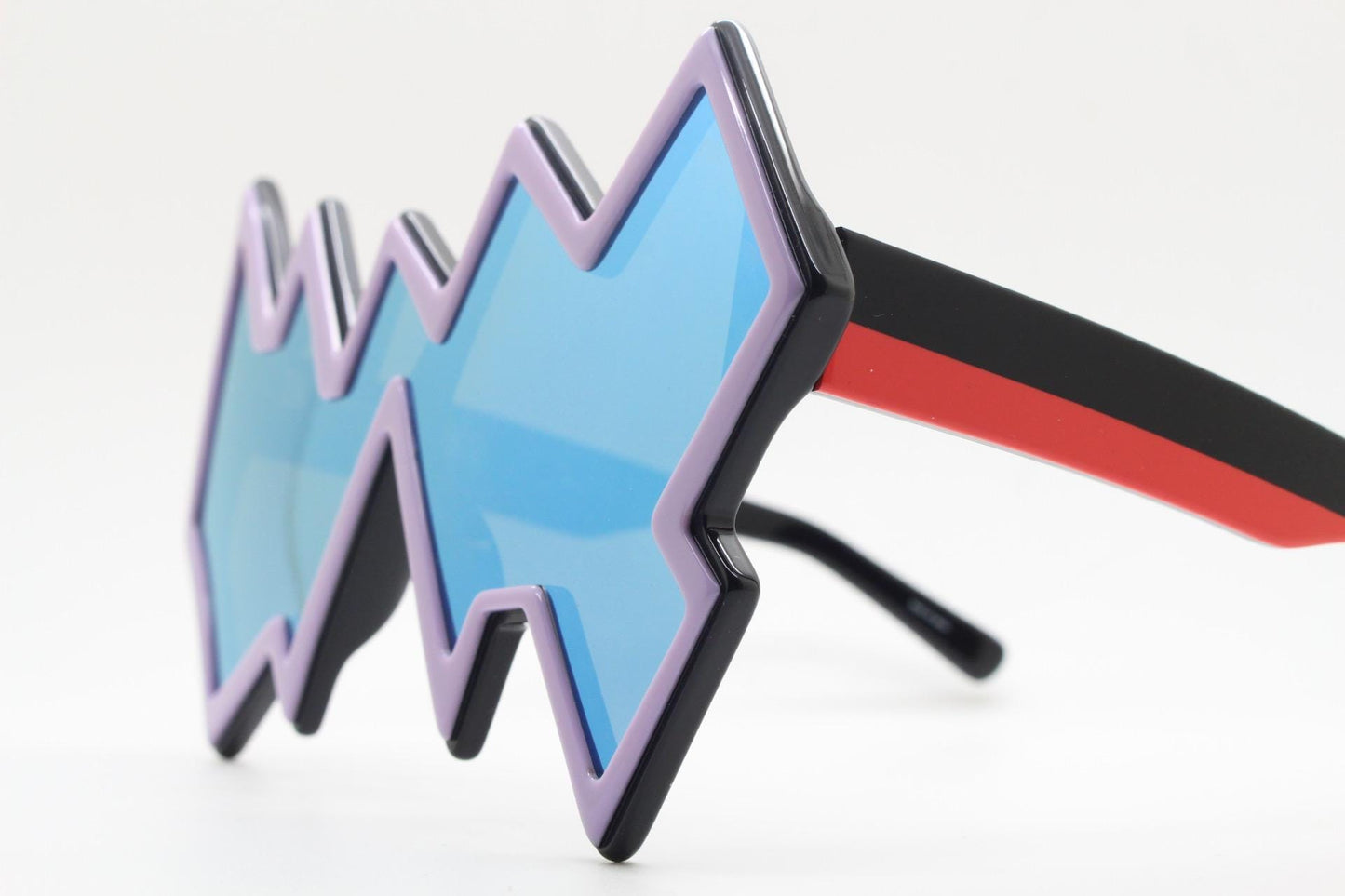 Linda Farrow zig zag sunglasses by Sibling. True original fantasy design that caused a thousand copies. Luxe Gallery Projects. Vintage. NOS