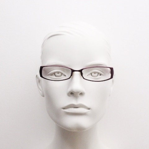 Tommy Hilfiger 90s vintage glasses model 3214A. Pink and red tone acetate / metallic optical frame. Prescription eyeglasses. RX spectacles
