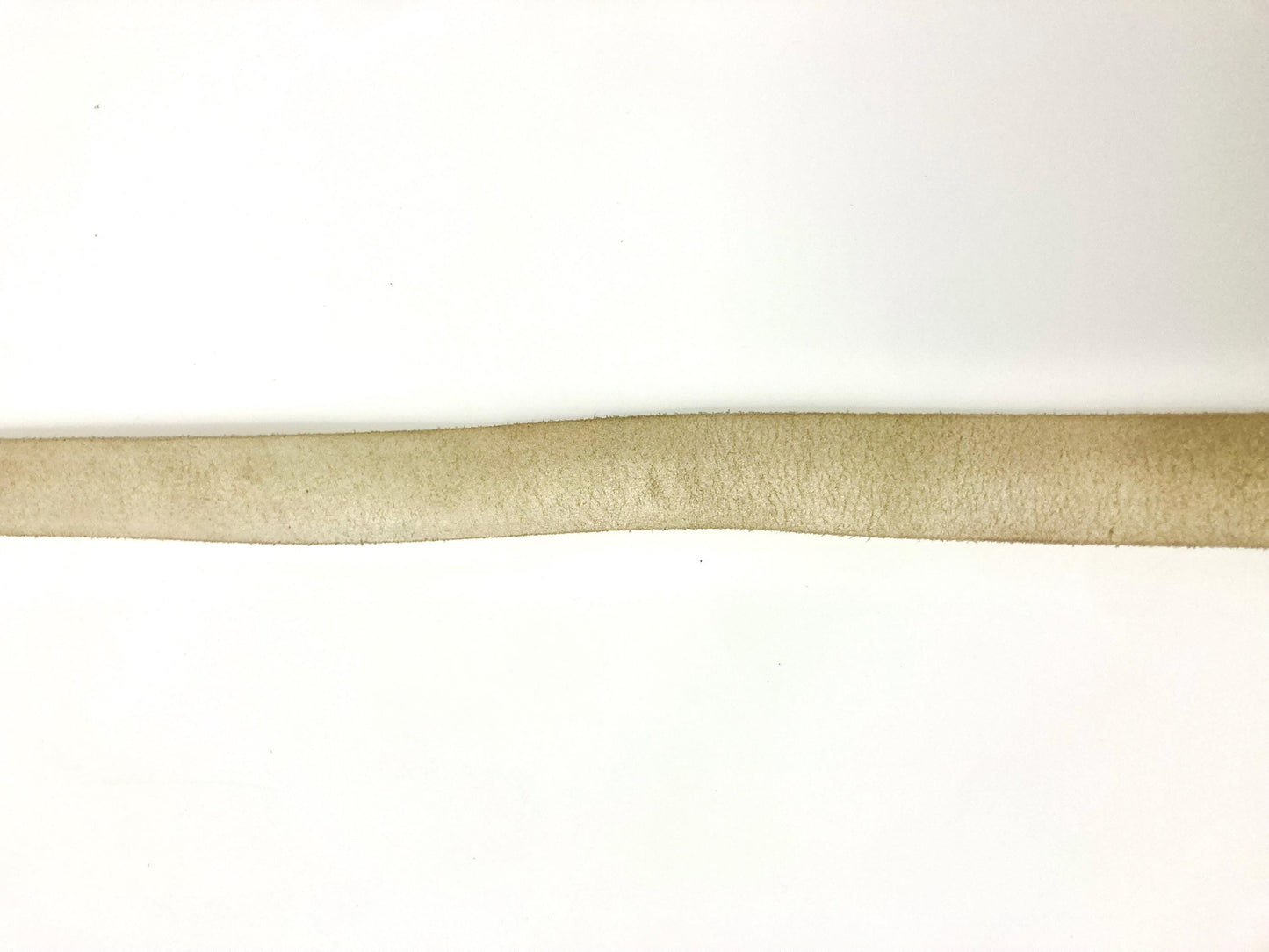90s vintage thick genuine plain white leather 1" jeans / trousers belt in satin finish with suede back and simple silver steel buckle