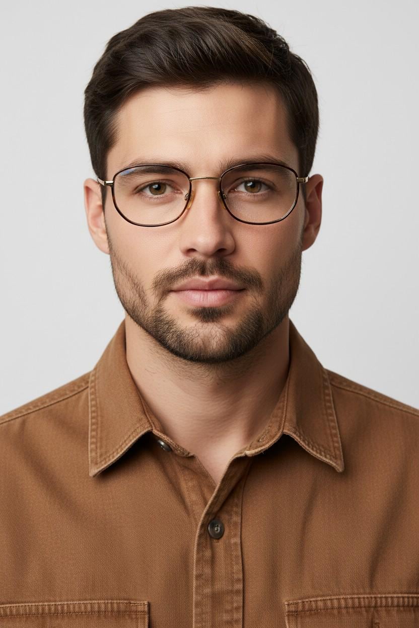 Giorgio Armani 90s vintage angular squared eye glasses made in Italy. Subtle metallic satin tiger print optical frames. Prescription RX
