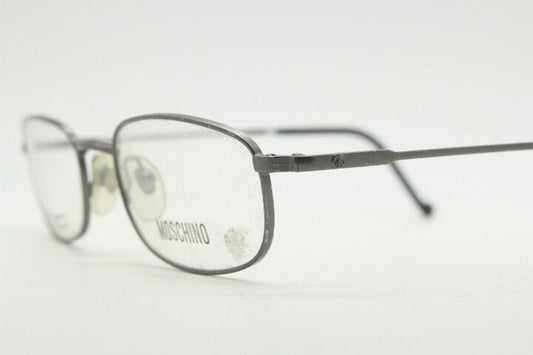 Moschino 90s vintage glasses model 3066 made in Italy. Small low profile rectangular optical frames. Prescription eyeglasses. RX. NOS