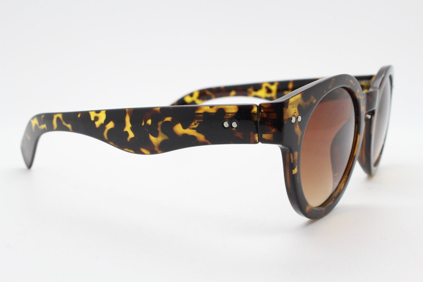 90s vintage round glasses. 30s, 20s design gloss tortoise frame with graduating lenses. BNWT.NOS