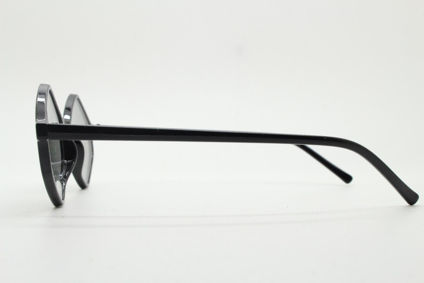 90s vintage diamond hexagon sunglasses. Atmospheric 6 sided black gloss frame with extra light tone lenses. Unused BNWT