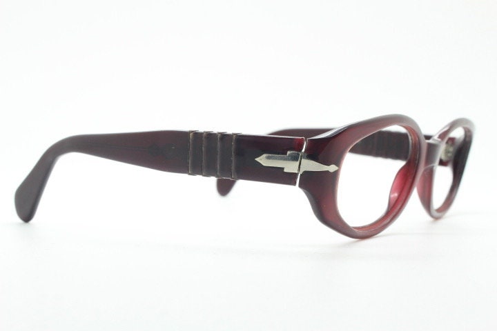 Persol crop sided glasses. Deep brown gloss chunky acetate optical frame with flexible arms. Prescription eyeglasses. RX spectacles