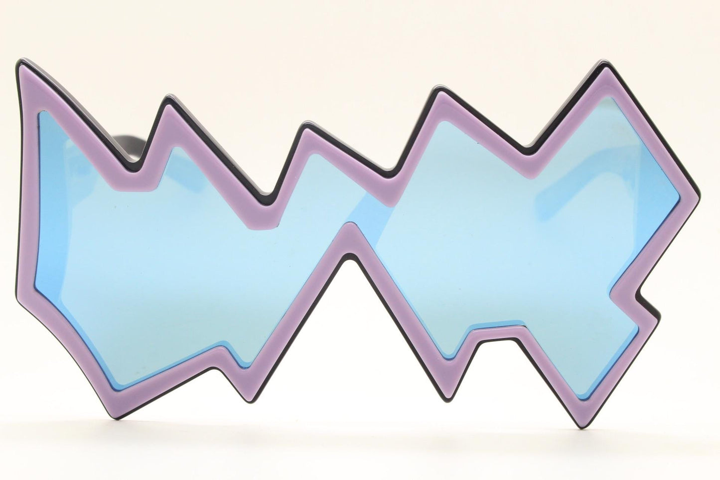 Linda Farrow zig zag sunglasses by Sibling. True original fantasy design that caused a thousand copies. Luxe Gallery Projects. Vintage. NOS