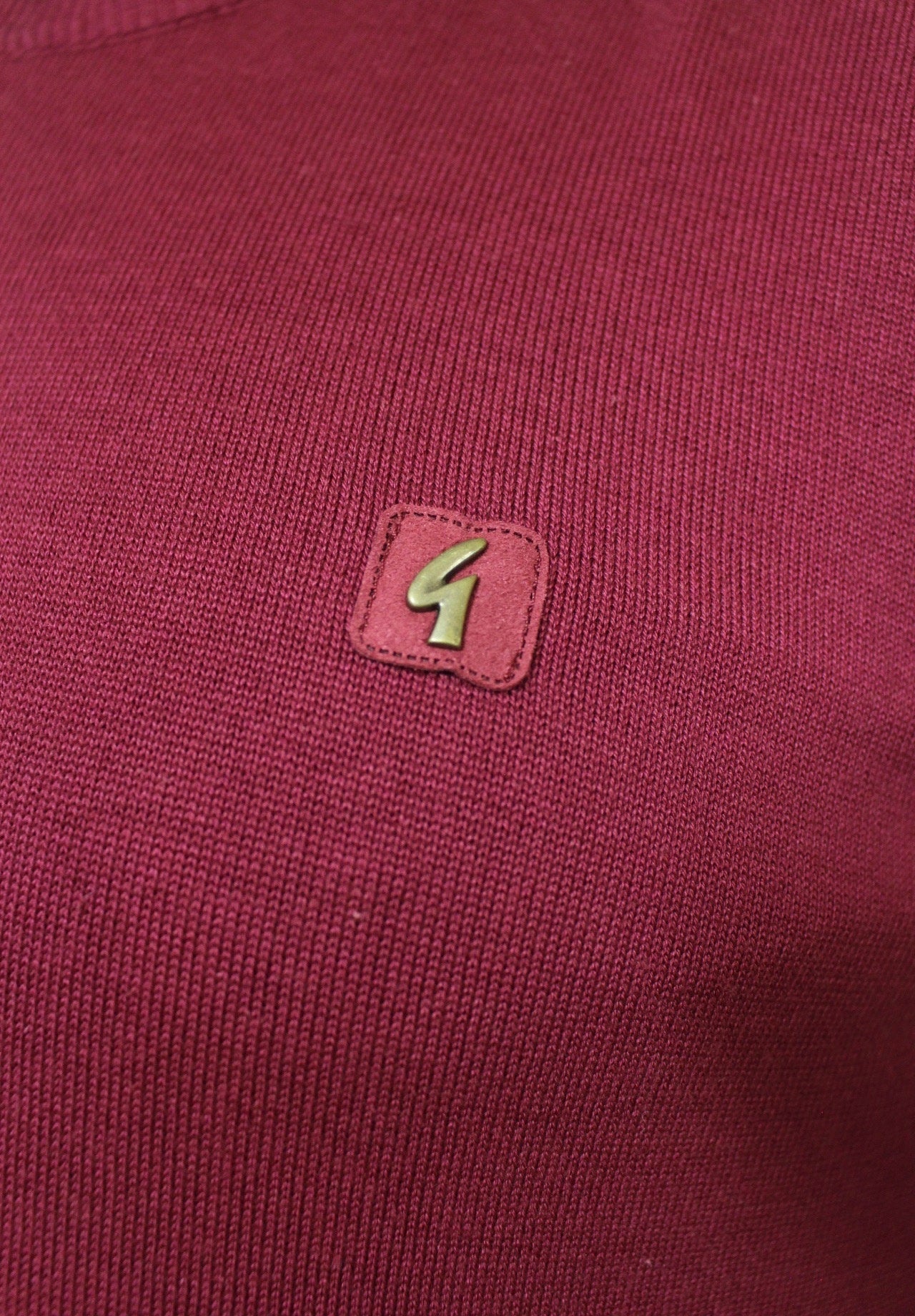 Gabicci vintage cotton knit jumper. Mens red round crew neck sweater. BNWT size M pullover. Unused NOS one off sample