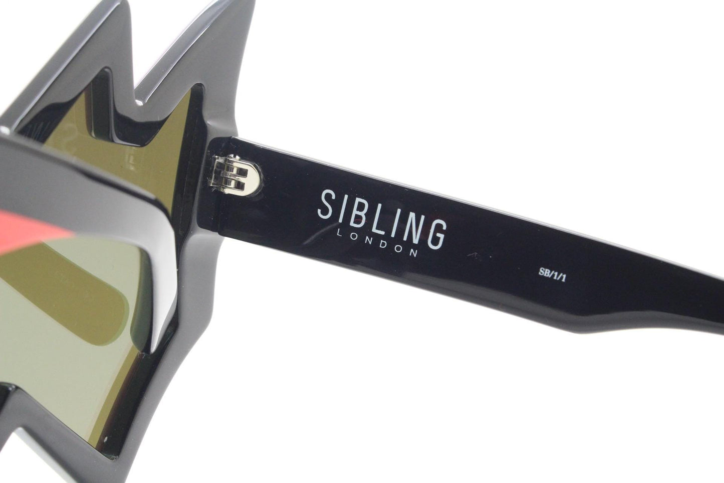 Linda Farrow zig zag sunglasses by Sibling. True original fantasy design that caused a thousand copies. Luxe Gallery Projects. Vintage. NOS