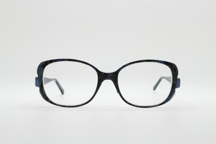 Jean Lafont Paris eye glasses made in France model Anenome 3088. Marbled acetate cateye optical frames. Womens prescription eyeglasses. RX