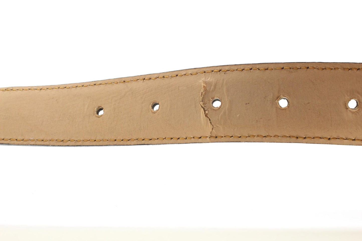 90s vintage black genuine leather belt made in Italy by Joseph Di Pino. Minimal straightforward design with stitched sides. BNWT