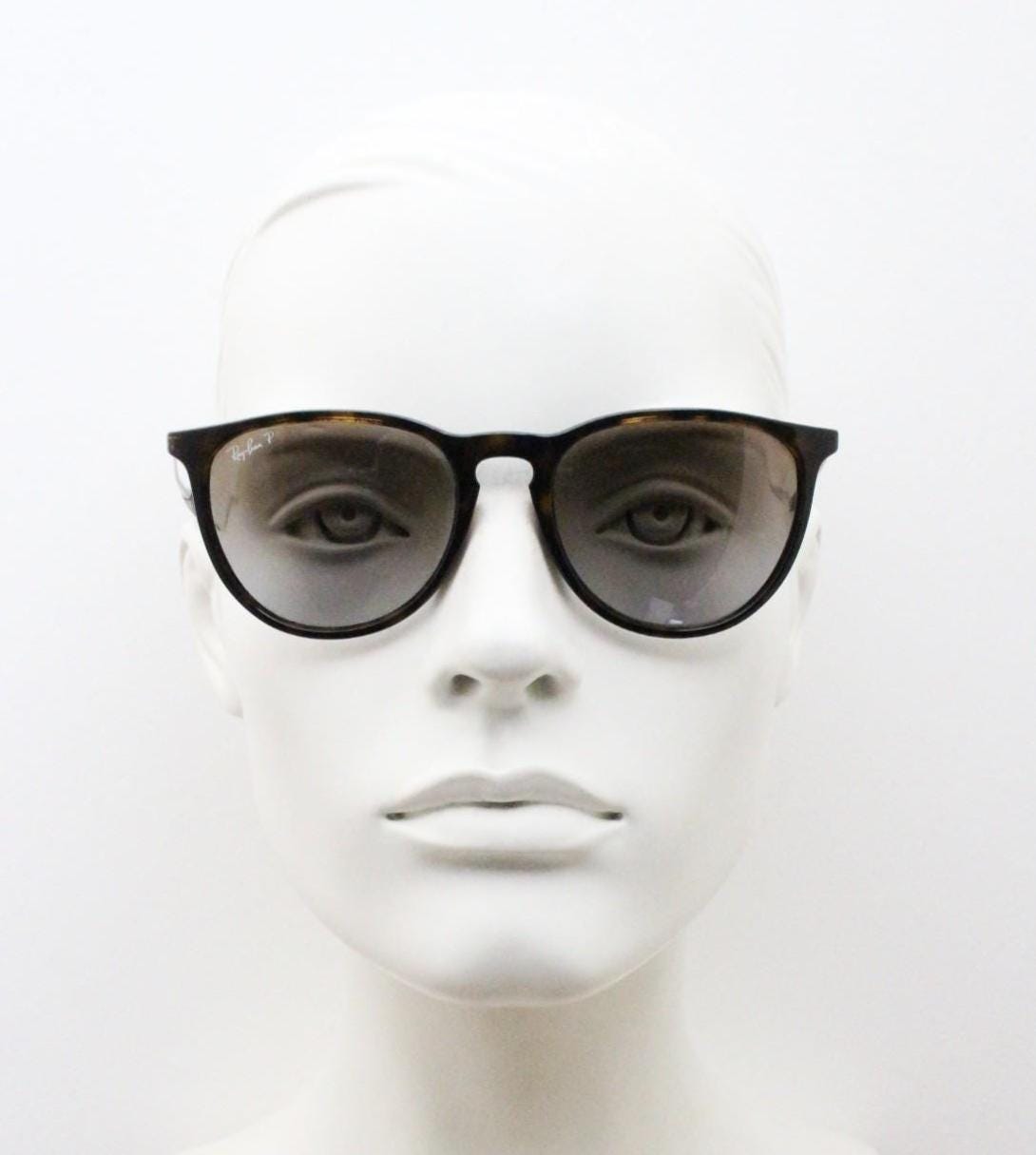 Ray Ban P horn rim sunglasses model 4171 made in Italy. Tortoise gloss lightweight frame with slim metal arms and graduating lenses. Vintage
