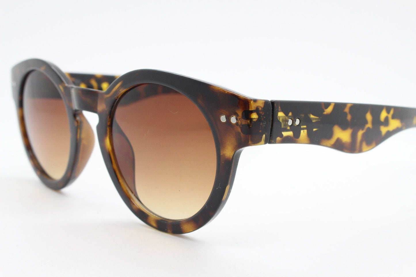 90s vintage round glasses. 30s, 20s design gloss tortoise frame with graduating lenses. BNWT.NOS
