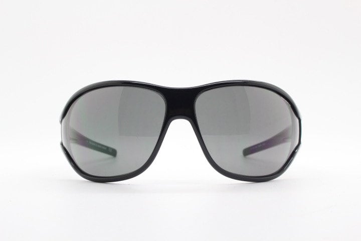 Ralph Lauren Polo Jeans Co Y2K vintage bug eye sunglasses model Fly Way BPPR7. 2000's wraparound mini mask shield with big spell out logo