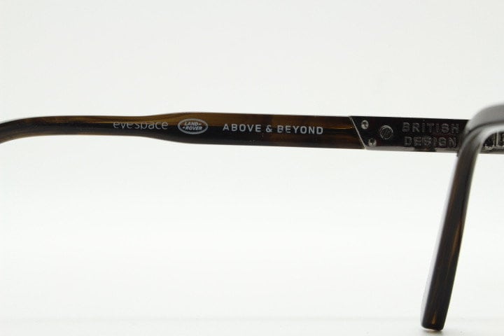 Land Rover vintage round 40s design eye glasses.Mottled brown and grey acetate optical frame with keyhole bridge. Prescription RX