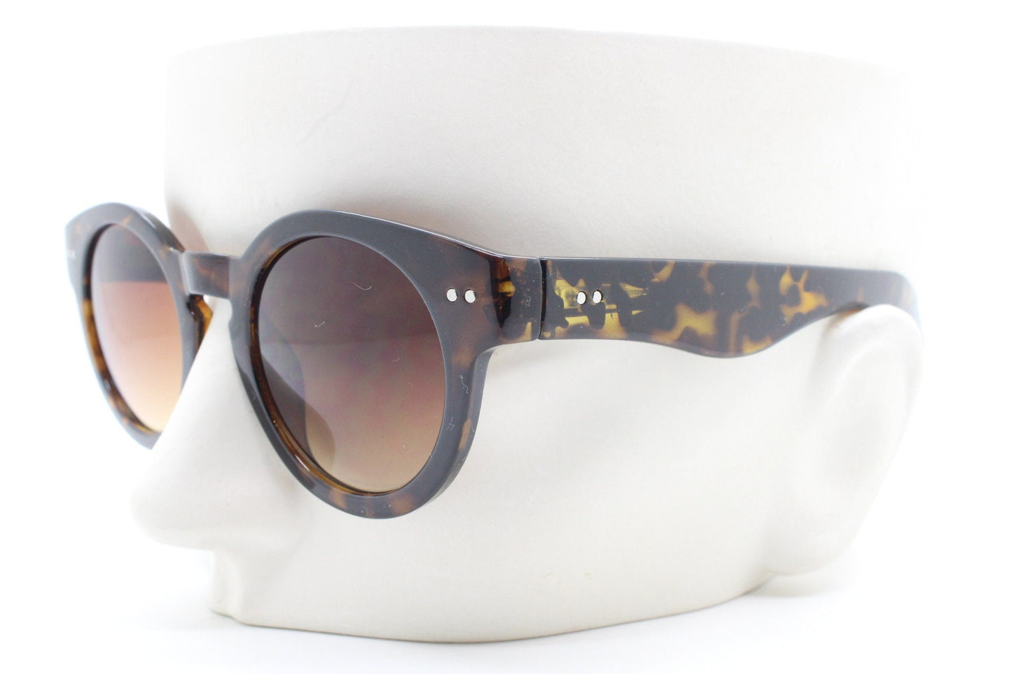 90s vintage round glasses. 30s, 20s design gloss tortoise frame with graduating lenses. BNWT.NOS