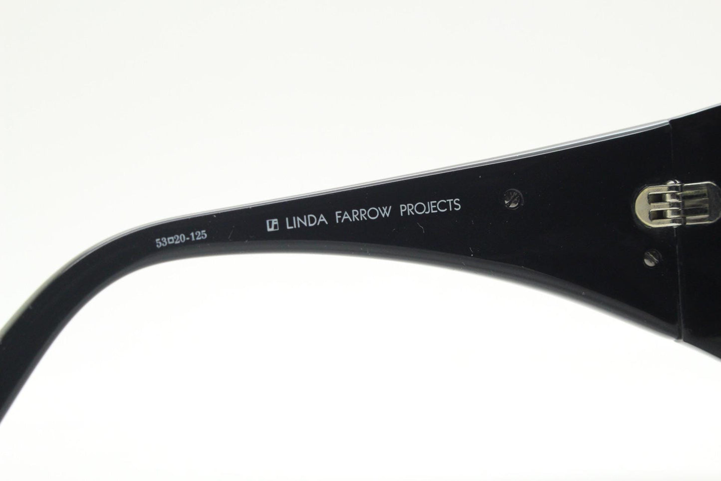 Todd Lynn goggle sunglasses made in Japan by Linda Farrow. Powerfully dramatic collectors design in black. Gallery Projects. Vintage. NOS
