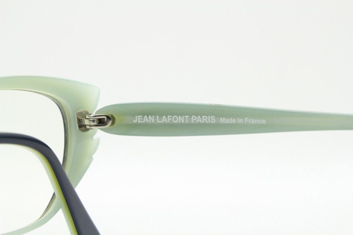 Jean Lafont Paris cat eye glasses made in France 3134. Jagged angular acetate cateye optical frames. Womens prescription eyeglasses. RX