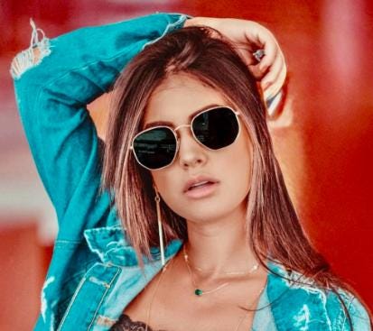 90s vintage modified aviator sunglasses, 6 sided soft angled metal frame in gold chrome with indented patterned arms. Unused NOS