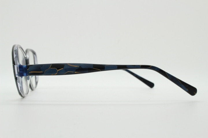 Jean Lafont Paris eye glasses made in France model Anenome 3088. Marbled acetate cateye optical frames. Womens prescription eyeglasses. RX