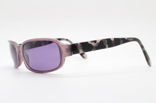 Y2k vintage wrap around sunglasses. Curved low profile frame with extraordinary purple turtle arms and well matched lenses. 2000's NOS