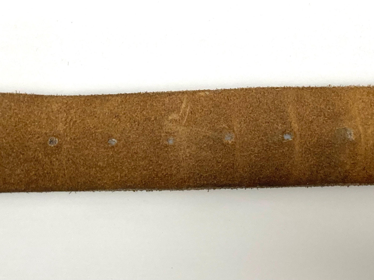 60s vintage thick brown suede 2" belt with large brass buckle. Made from genuine supple cowhide leather for jeans or trousers. Mens. Hippy