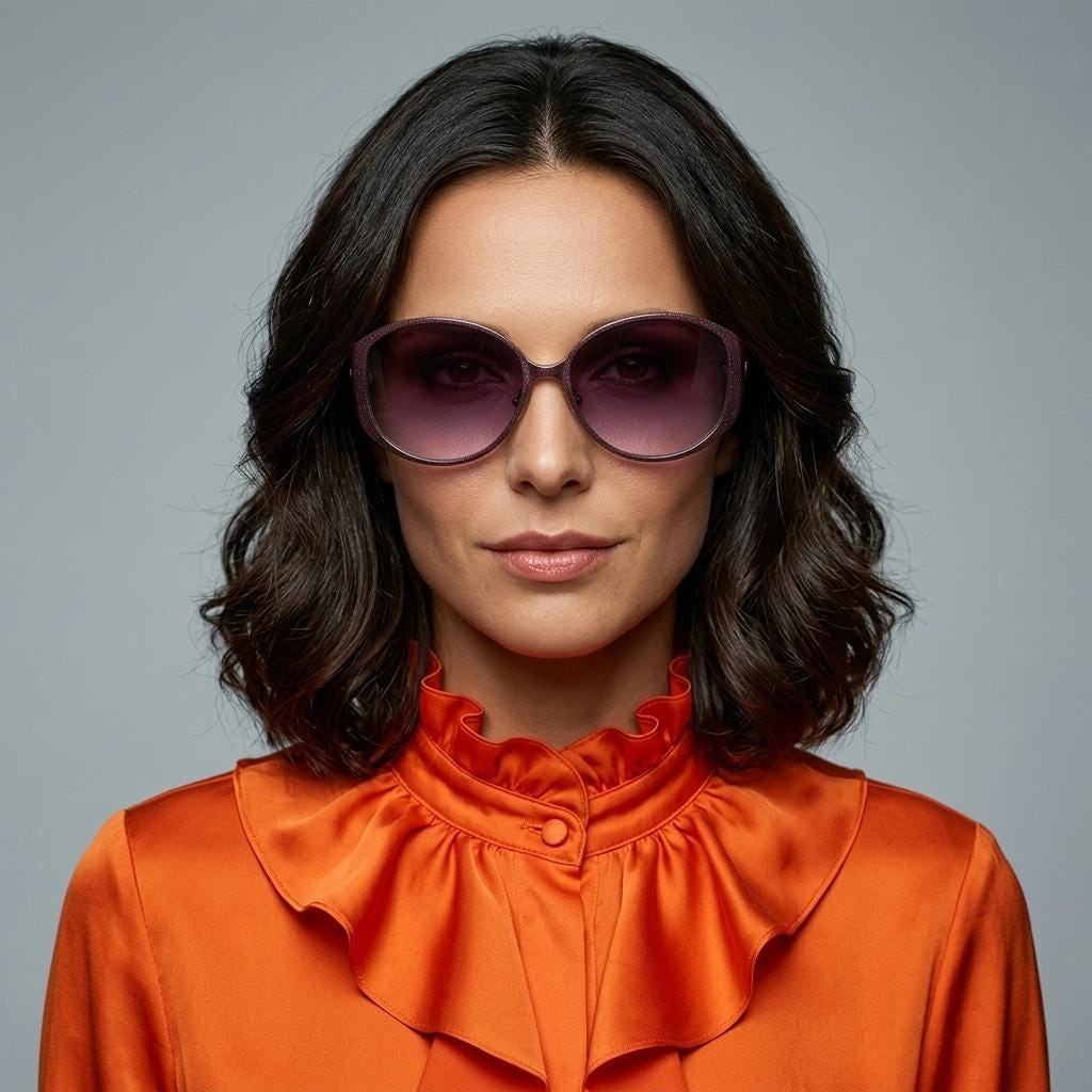 Missoni Y2K big round vintage sunglasses. Deep purple acetate frame with metallic satin finish front with graduating lenses. Womens NOS