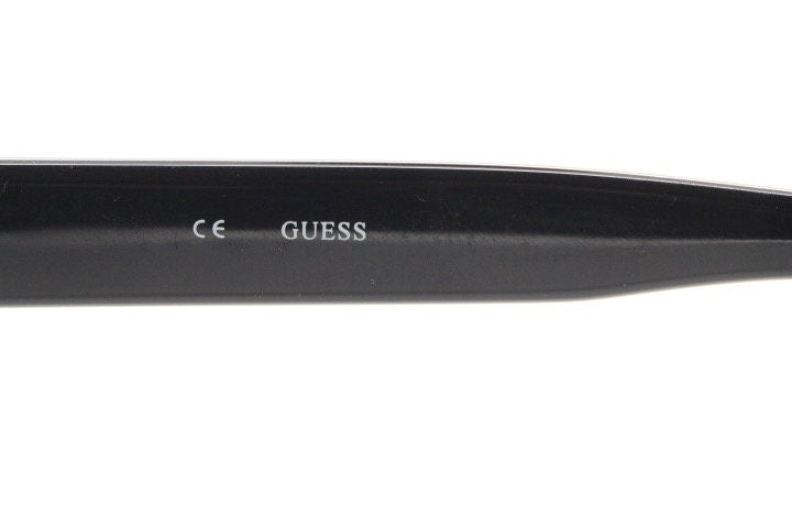 Guess vintage 90s low profile oval sunglasses. All black gloss quality acetate finish. New Old Stock