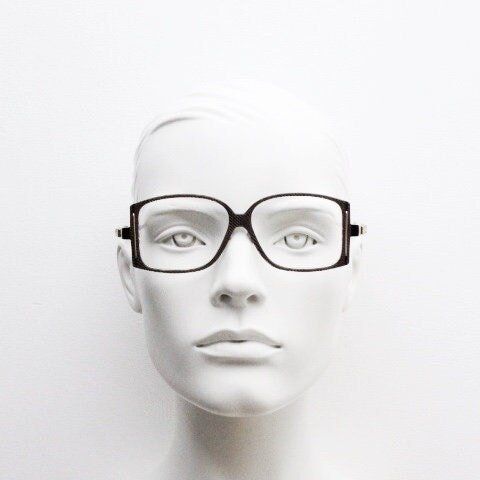Cazal 80s vintage eye glasses made in West Germany. Square optical frames with futuristic 3d print appearance. Prescription eyeglasses. RX