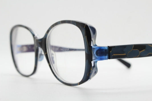 Jean Lafont Paris eye glasses made in France model Anenome 3088. Marbled acetate cateye optical frames. Womens prescription eyeglasses. RX